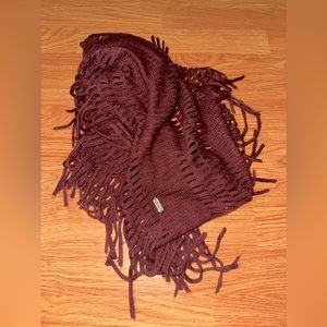 Burgundy scarf